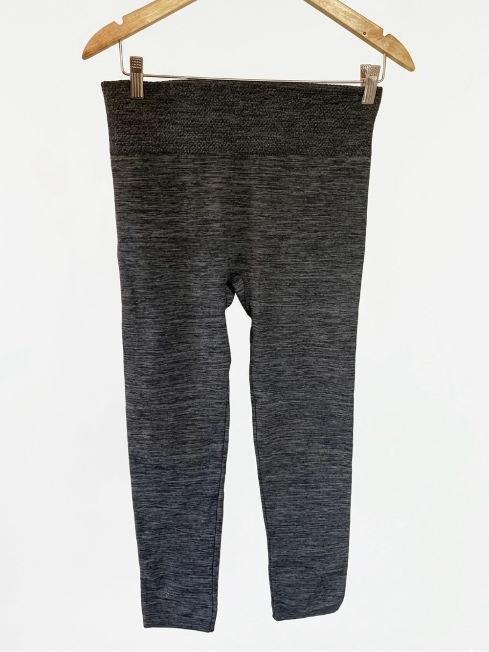 one 5 one Charcoal Gray Women’s Seamless High-Waist Fleece Lined ankle Leggings